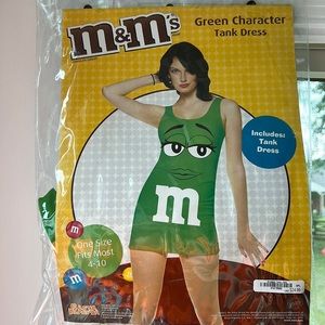 Green M&M dress